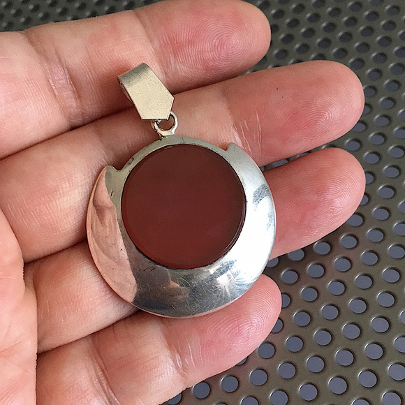 🖤Carnelian💕silver pendant - Picture 1 of 14
